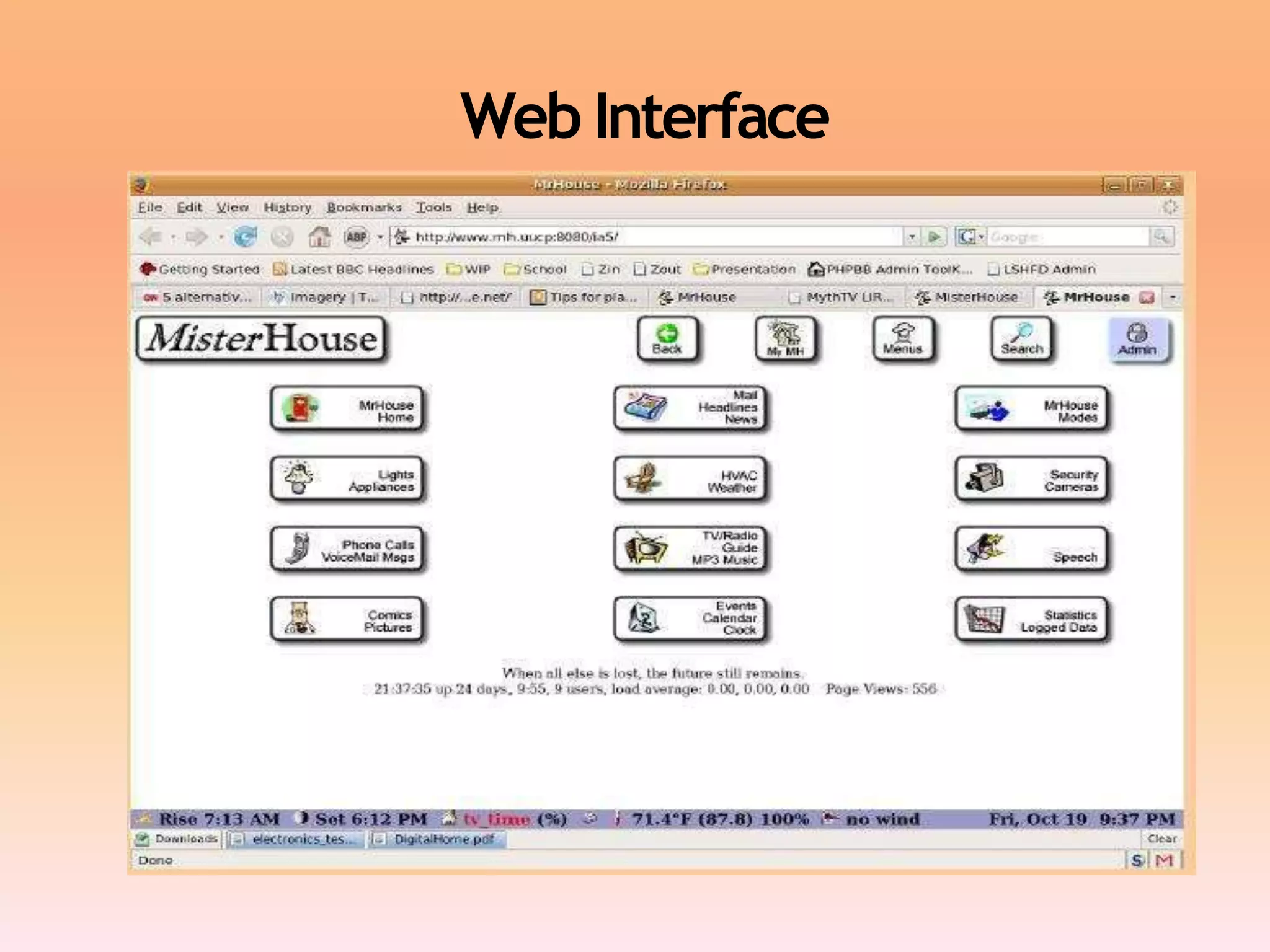 Web Interface
 