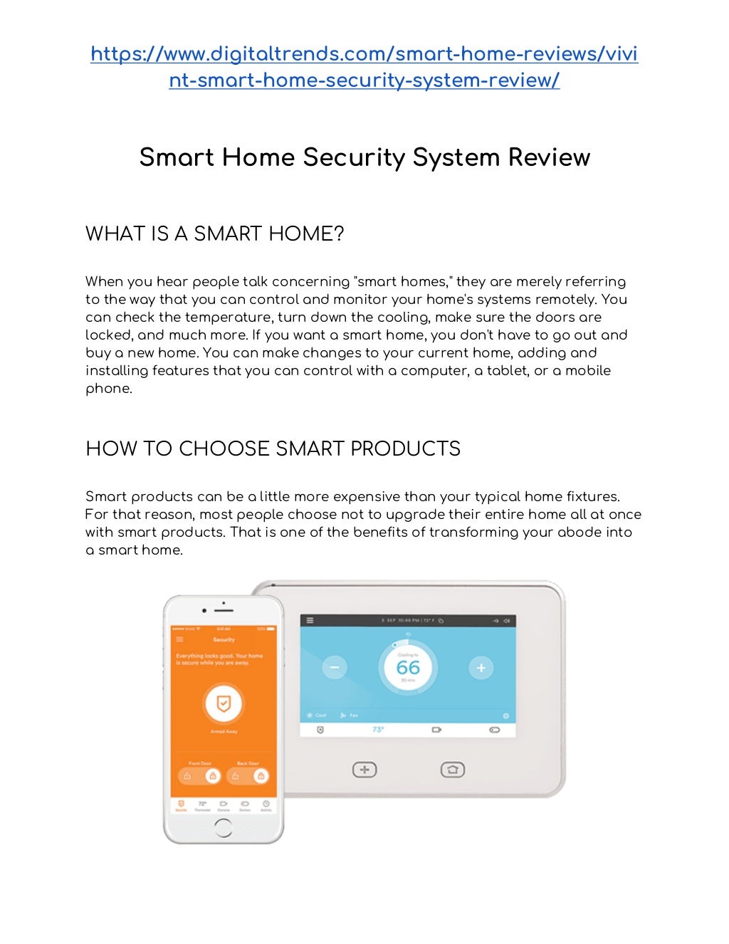 Smart home security system review