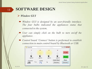 Smart Home System Using Android Application | PPTX