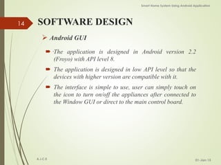 Smart Home System Using Android Application | PPTX