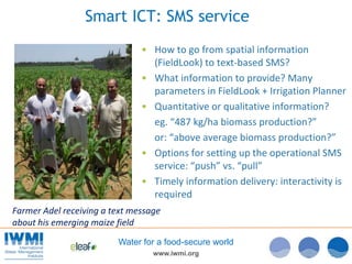 Smart-ICT for irrigation and flood advice to smallholders in Africa