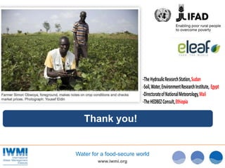 Smart-ICT for irrigation and flood advice to smallholders in Africa