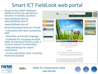 Smart-ICT for irrigation and flood advice to smallholders in Africa