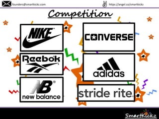 Competition
founders@smartkickz.com www.SmartKickz.com
 