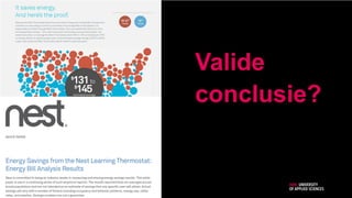 Valide
conclusie?
7
 