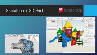 Sketch up + 3D Print
 
