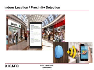 ©2015 Xicato Inc.
confidential
Indoor Location / Proximity Detection
 