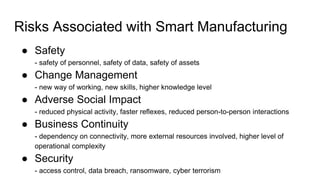 Manufactured Risks Smart manufacturing | PPTX