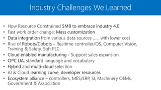 Industry Challenges We Learned
 