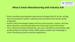 Smart Manufacturing with Industry 4.0 Engineering Redefined | PPTX