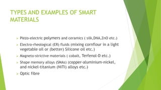 Smart materials | PPTX