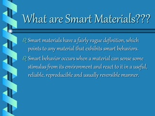 Smart materials | PPT