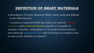 Smart materials | PPT