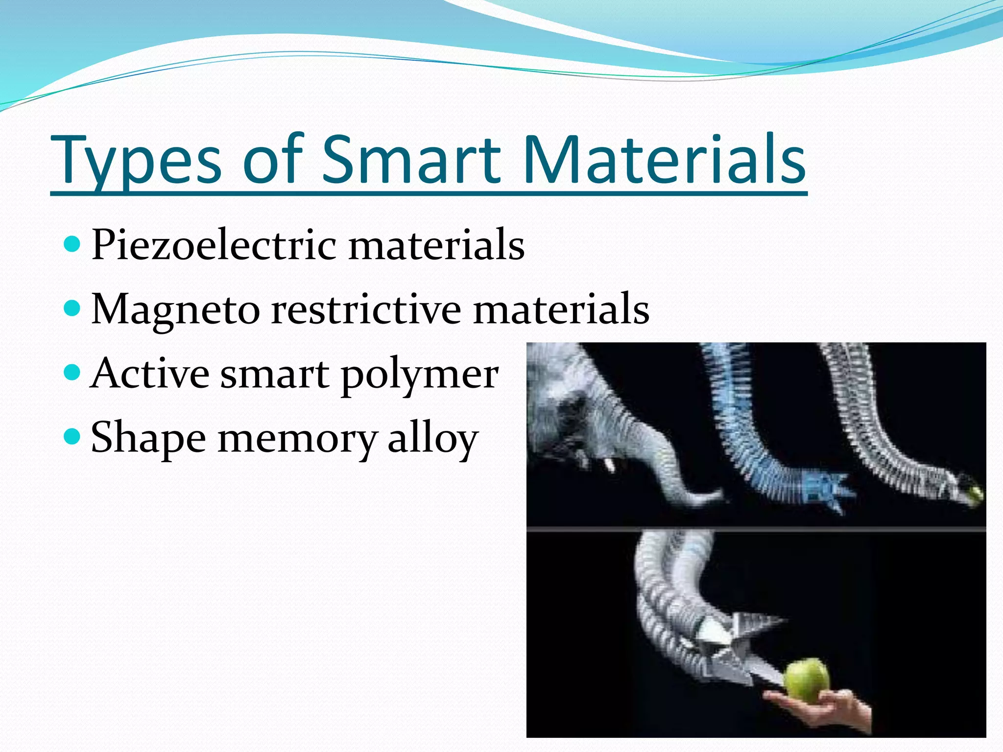 Smart materials | PPTX