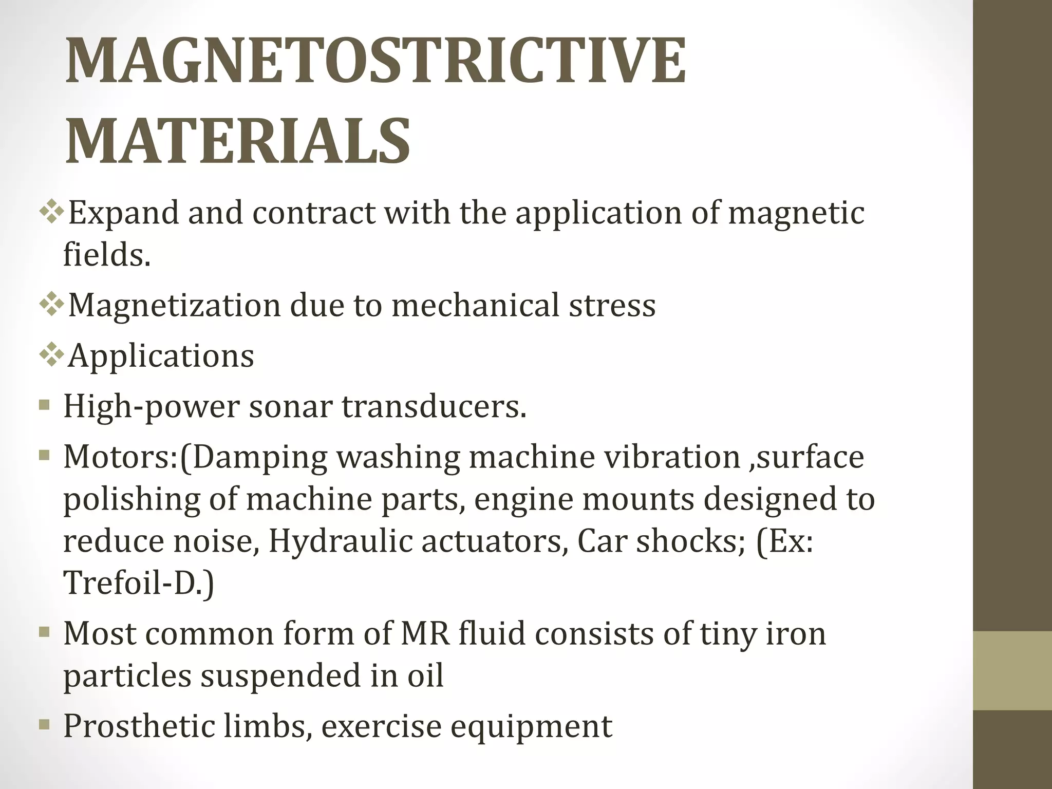 Smart materials | PPTX