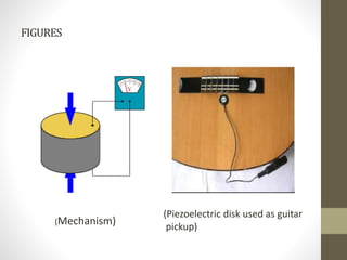 FIGURES
(Mechanism)
(Piezoelectric disk used as guitar
pickup)
 