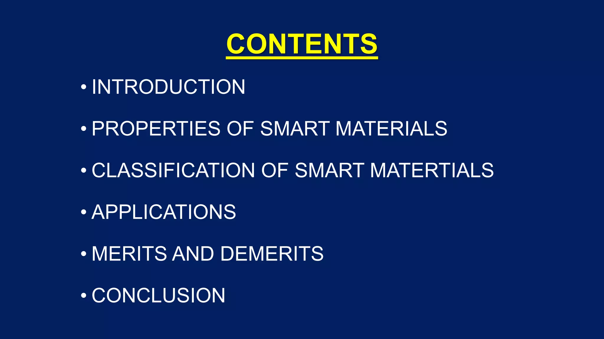 SMART MATERIALS | PPTX
