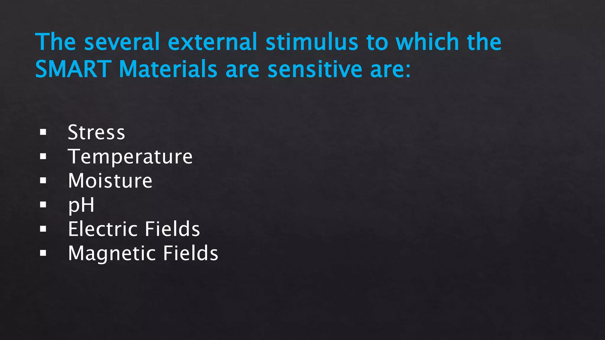 Smart materials | PPTX