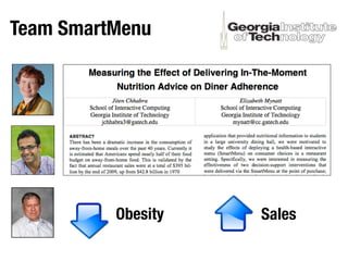 Smart menu final presentation | KEY