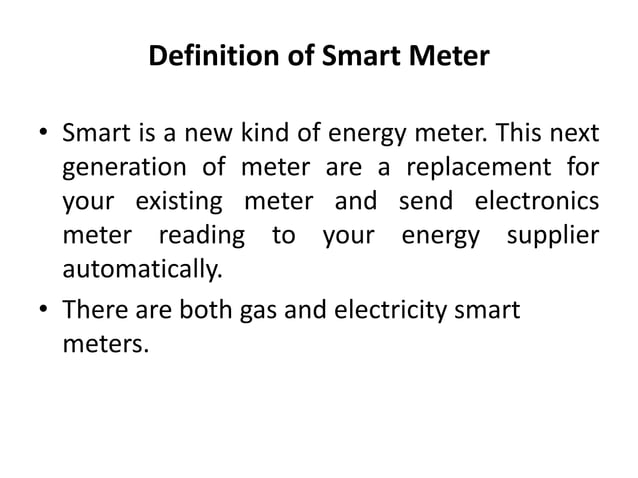 Smart energy metering system | PPTX