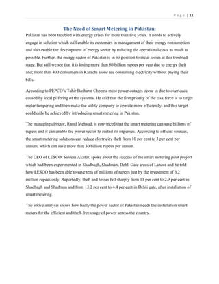 Smart metering solution in pakistan | DOCX