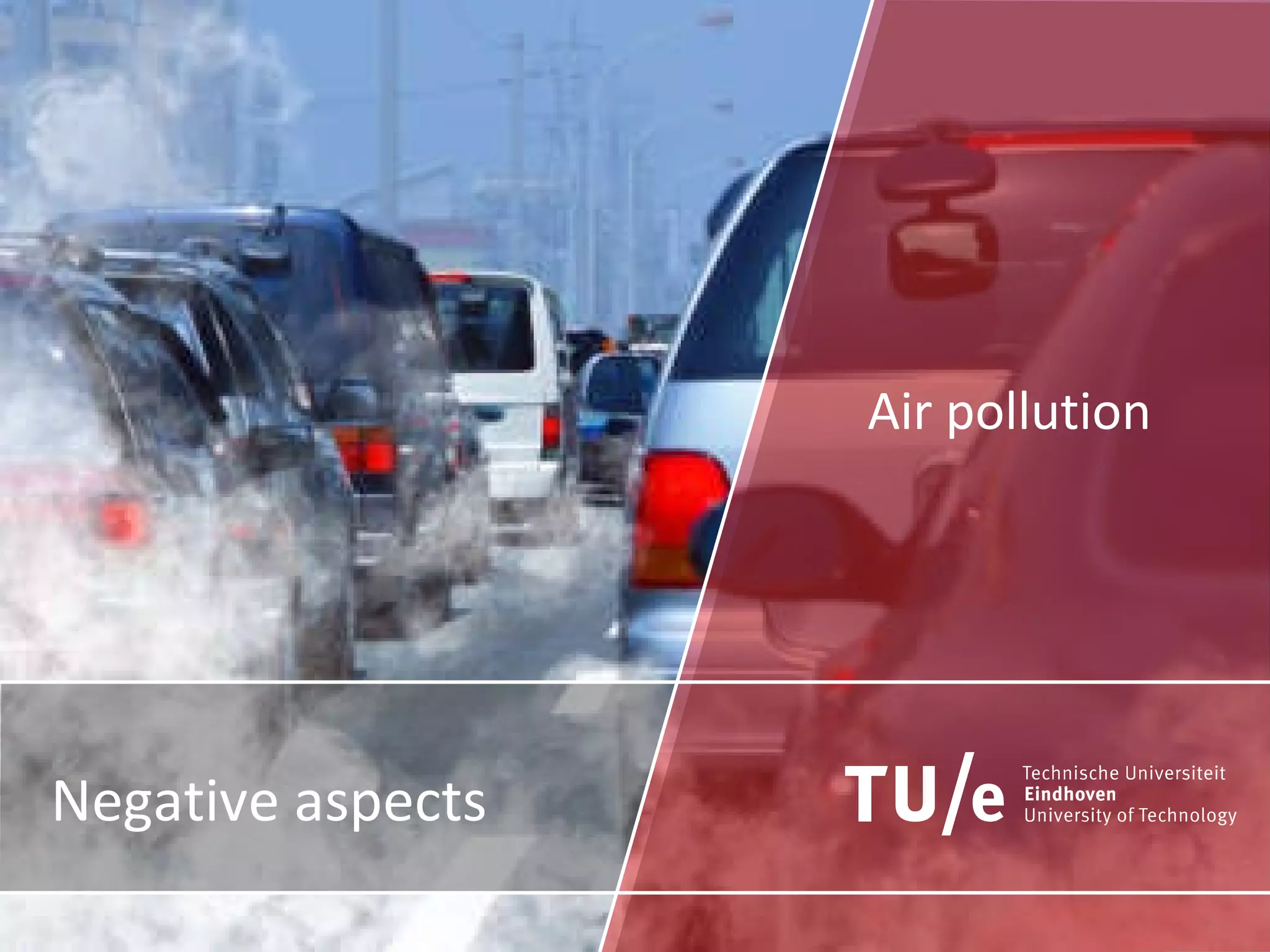 Negative sides Negative aspects Air pollution