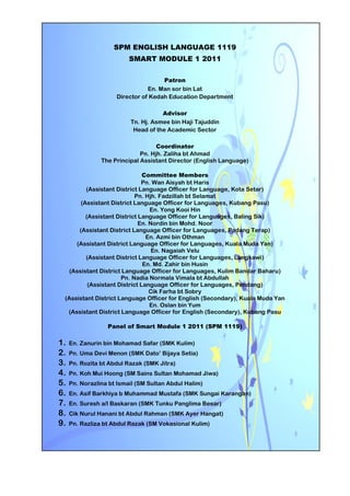 Smart module 1 spm 1119 | PDF