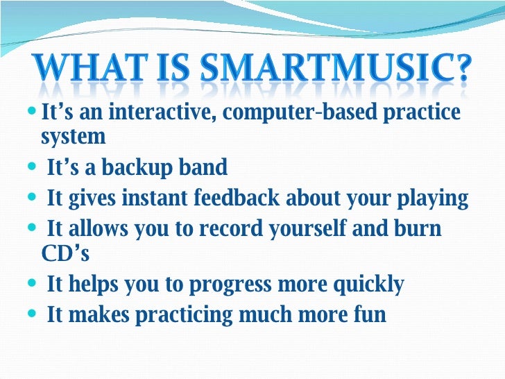 Smartmusic Ppt