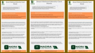 Smart National Identity Card Needs