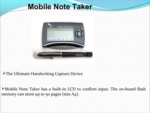 Smart note taker | PPT