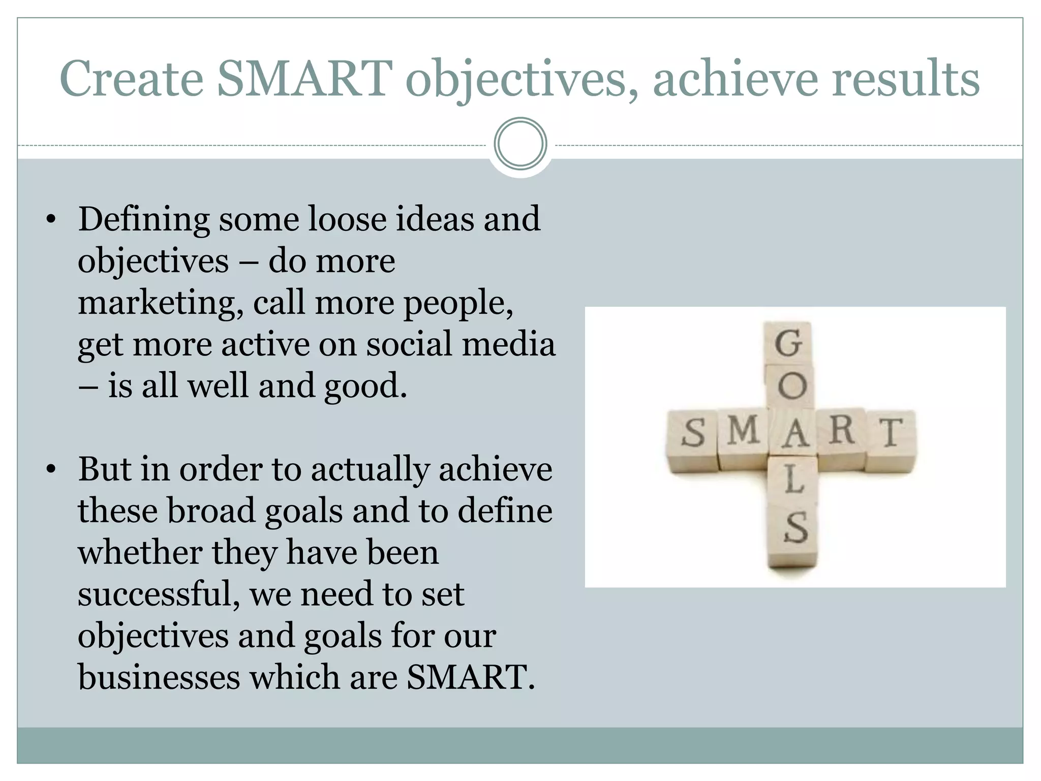 Setting SMART Goals and Objectives | PPT