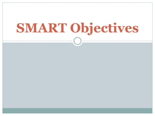 Setting SMART Goals and Objectives | PPT