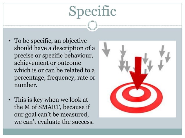 Setting SMART Goals and Objectives | PPT