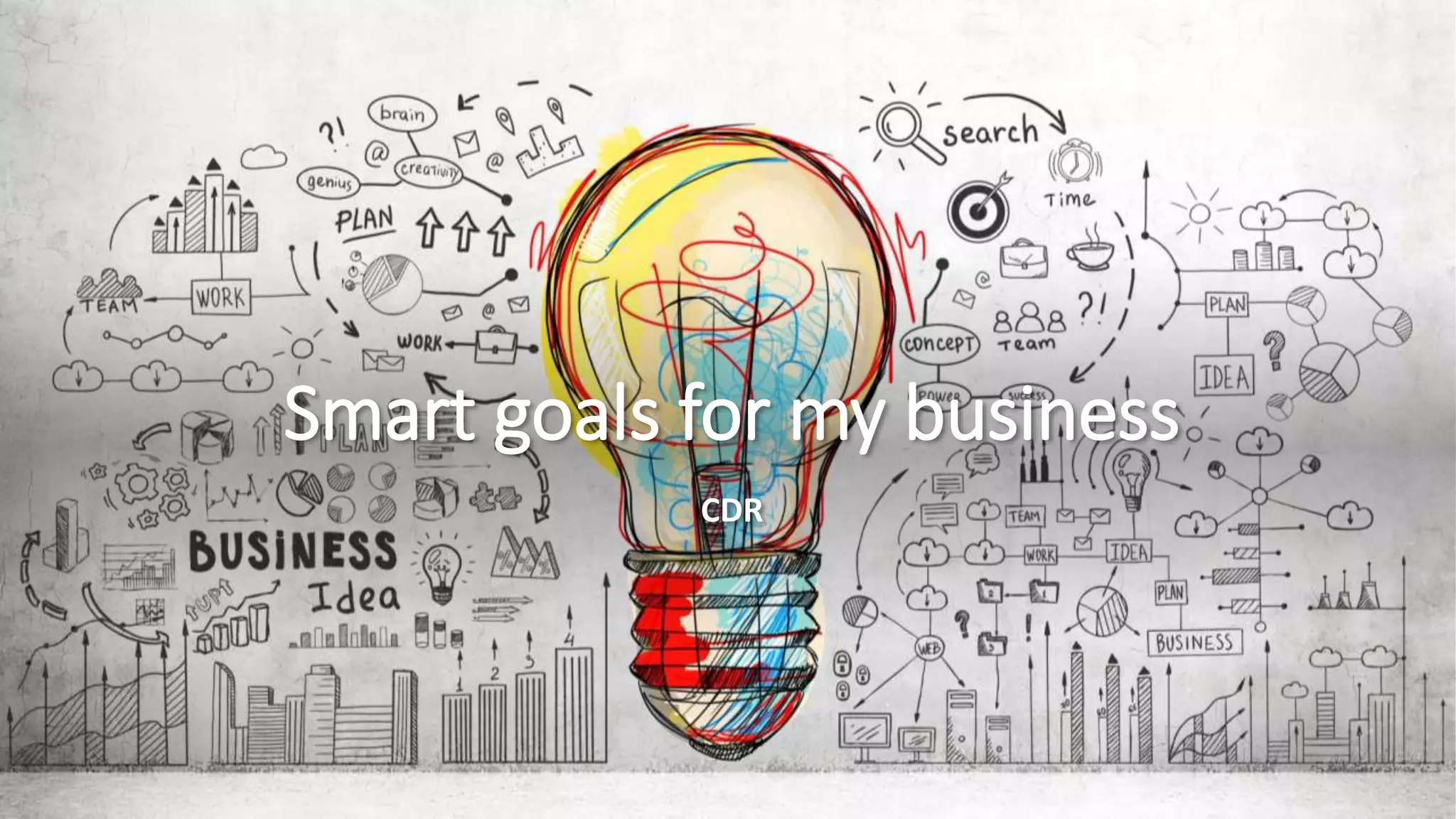 Smart goals for my business
CDR
