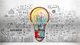 Smart goals for my business
CDR
 