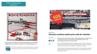 SURF E PRESERVAÇÃO
AMBIENTAL
 