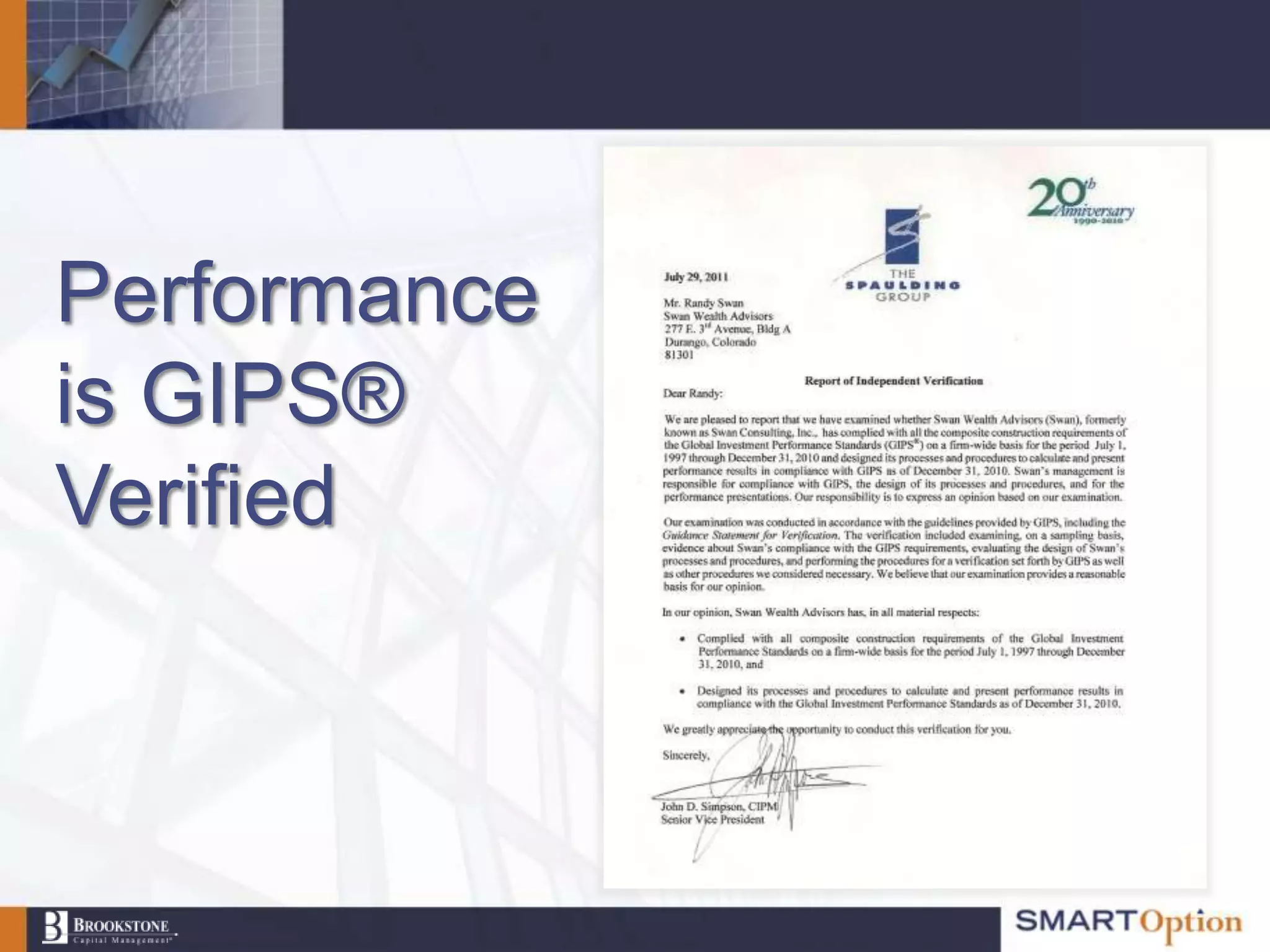 Performance
is GIPS®
Verified
 