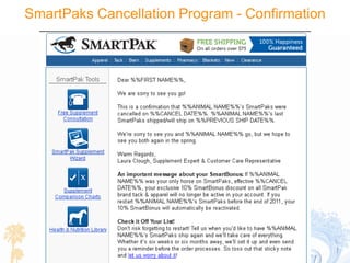 SmartPak Silverpop Lifecycle Email Program | PPTX