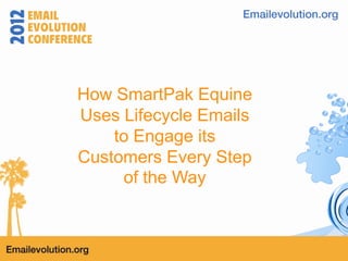 How SmartPak Equine
Uses Lifecycle Emails
    to Engage its
Customers Every Step
     of the Way
 