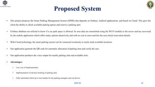 smart parking1 (1) a view of ppt presentation of parking technology | PPTX