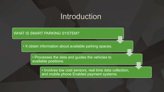 # Smart Parking Management System.pptx using IOT | PPTX
