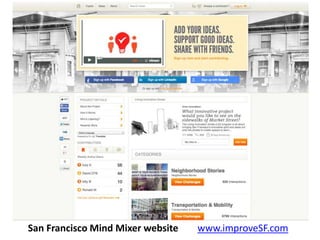 San Francisco Mind Mixer website www.improveSF.com 
 