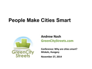 People Make Cities Smart