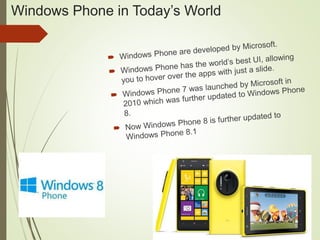 Windows Phone in Today’s World
 