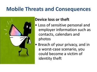 Smartphone and mobile device safety & security | PPTX