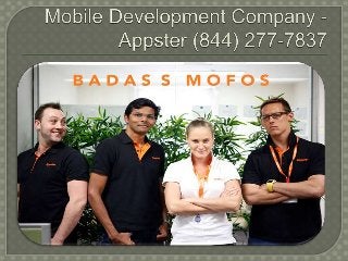 Smartphone app development   appster (844) 277-7837
