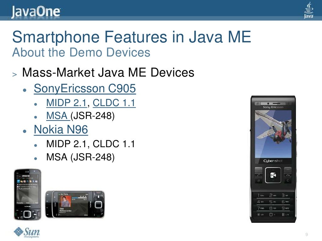 Smartphone Features in Java ME