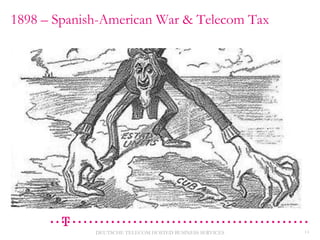 1898 – Spanish-American War & Telecom Tax

DEUTSCHE TELECOM HOSTED BUSINESS SERVICES

11

 