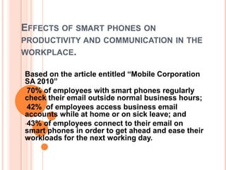 Easy access to information.