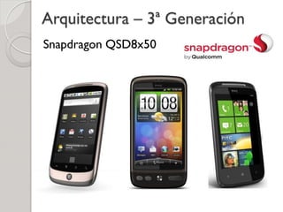 Arquitectura – 3ª Generación
Snapdragon QSD8x50
 